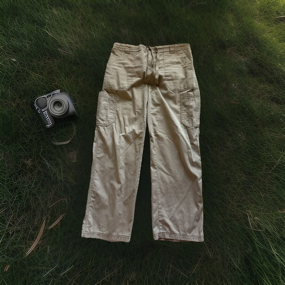 Carhartt Biege Work Pants, Khaki Colored Cargos, Men's Medium